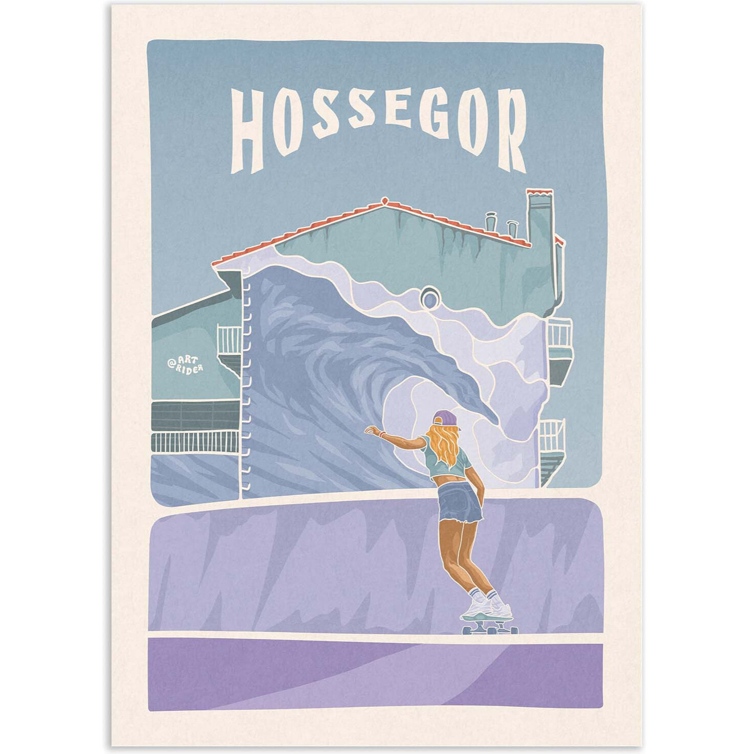Affiche - Hossegor - Art Rider