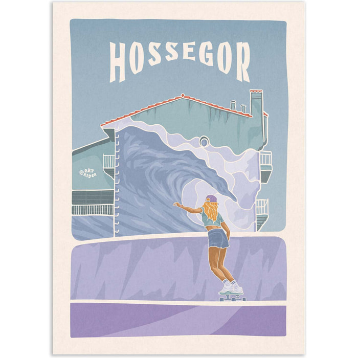 Affiche - Hossegor - Art Rider