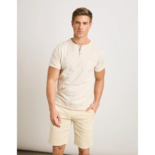 Camiseta Manga Corta Off White - Barny