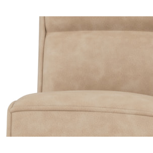 Alya - module d'assise sans accoudoir en simili - Beige