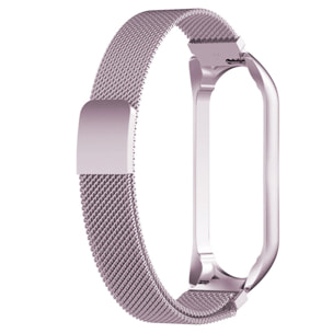 Cinturino milanese con cassa in metallo e chiusura magnetica compatibile Xiaomi Band M3 e M4