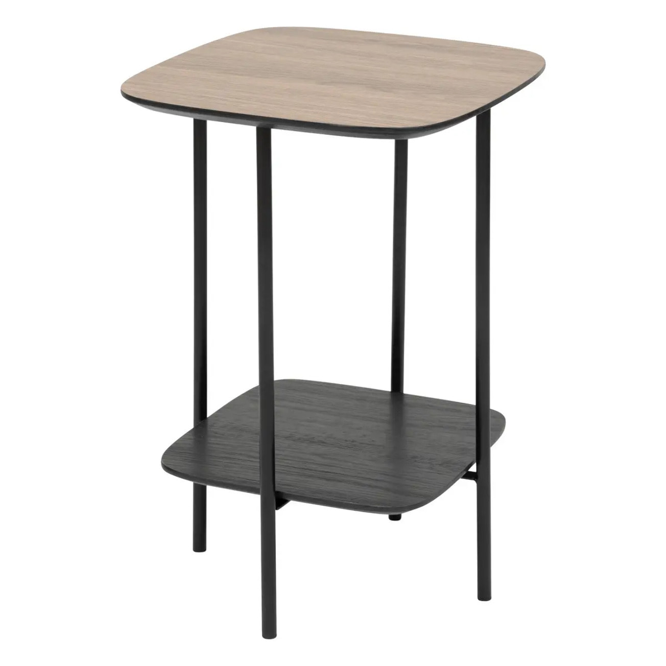 Table d’appoint 1 étagère "Hodia" noir 60x40x40cm