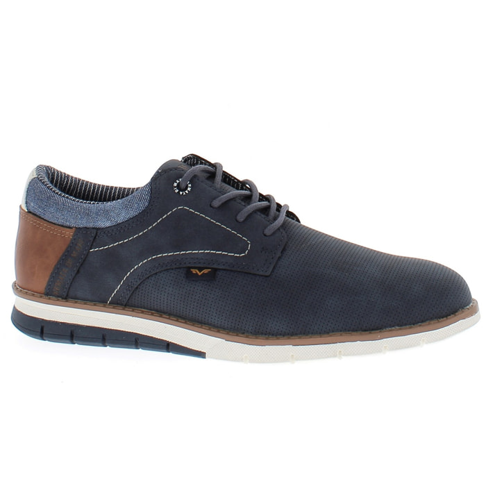Armata di Mare Scarpe Uomo Scarponcino Casual Stringate con Soletta Rimovibile in Memory Foam AMU 1L909 Navy