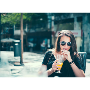 Gafas de sol OCEAN BERLIN - Plana marrón con patillas metálicas doradas