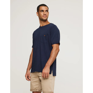 Camiseta Manga Corta Azul Marino - Button