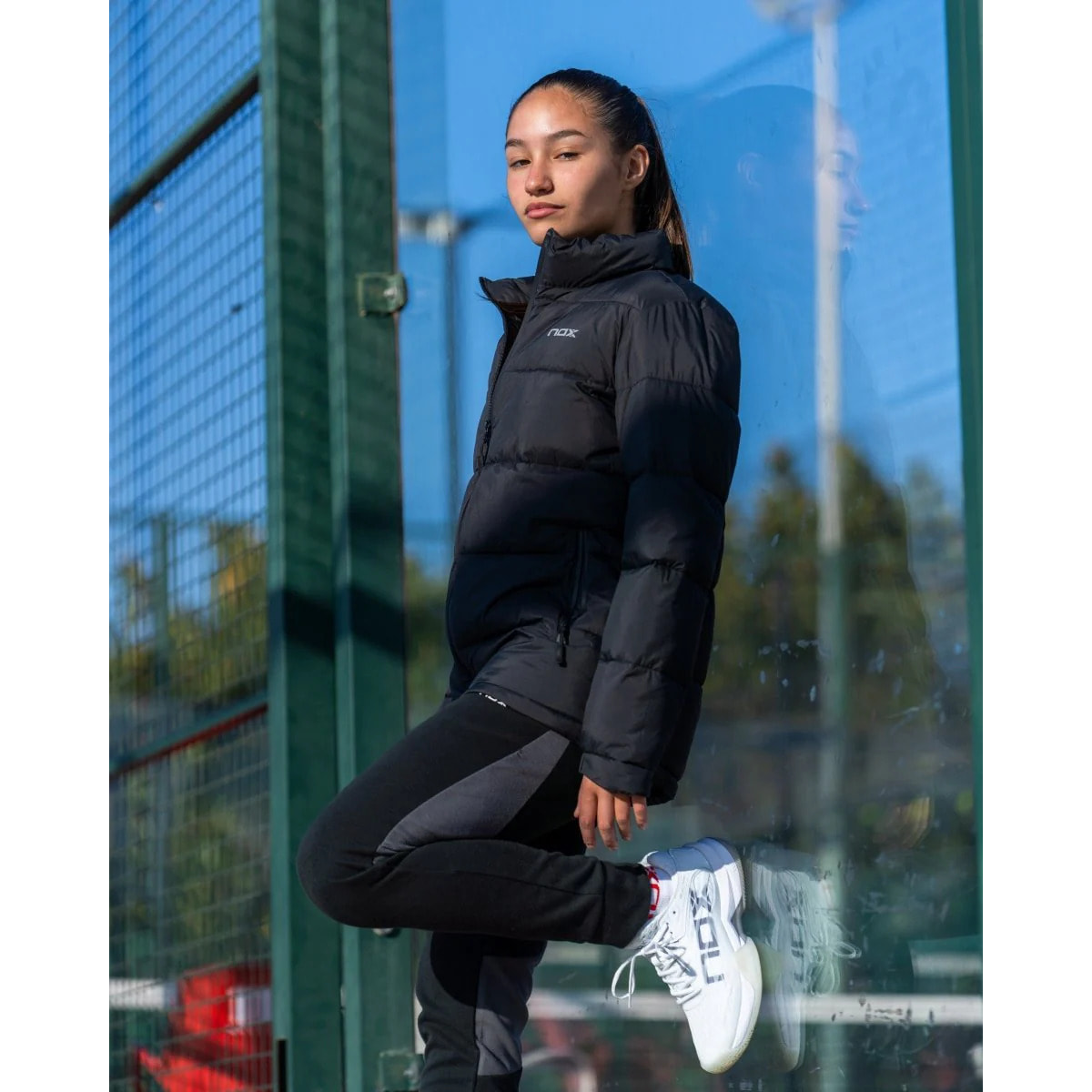 Chaqueta acolchada mujer TEAM negro