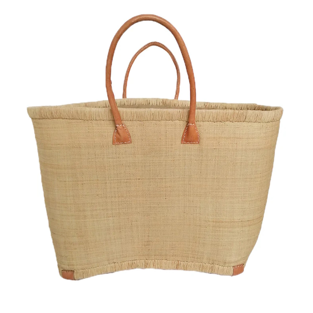 Panier artisanal de Madagascar - Morondova GM Naturel avec pochon