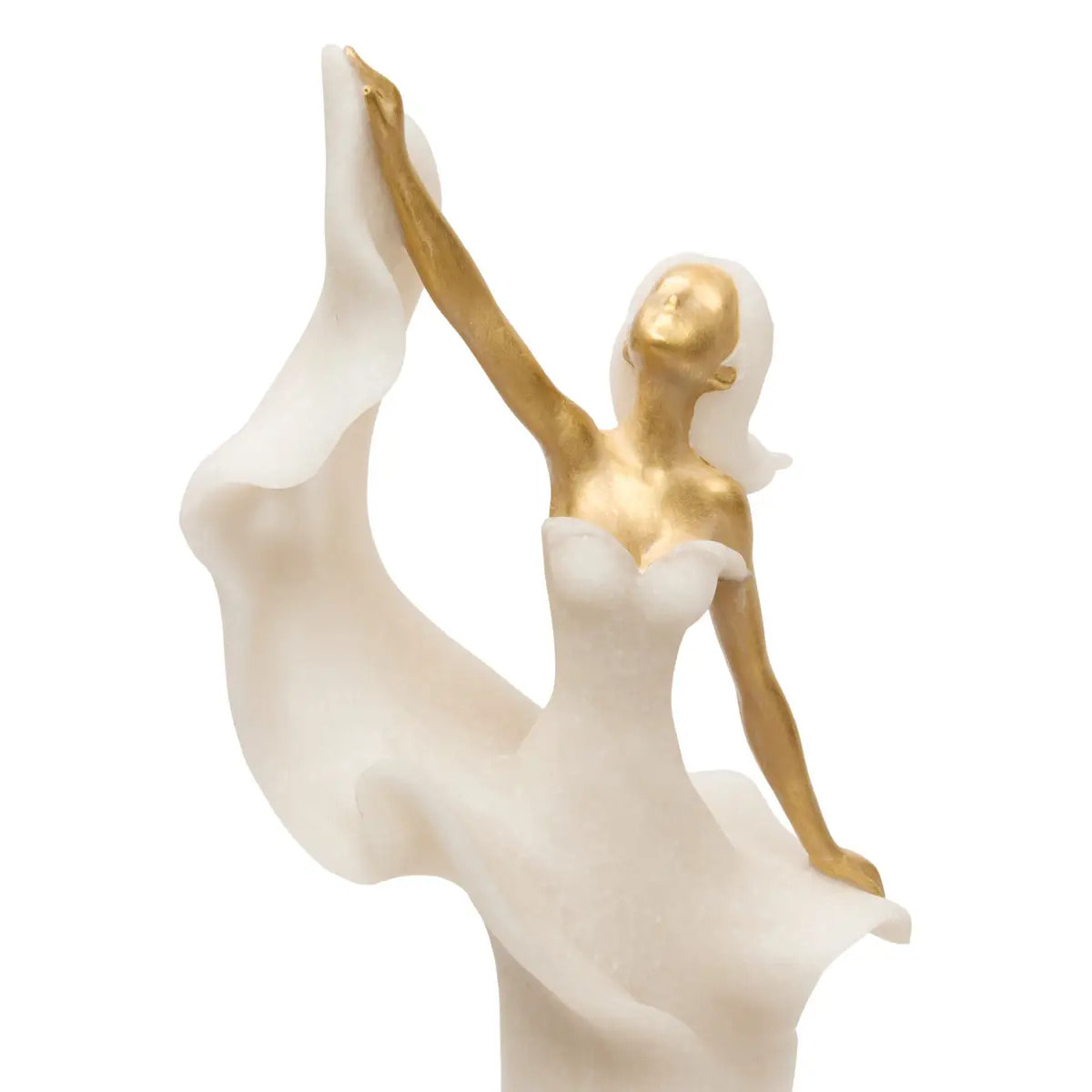 Femme dansante déco Casey H.35cm blanc