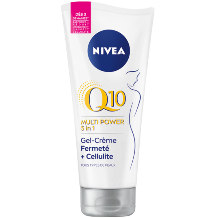 Pack de 3 - Nivea - Gel-Crème Q10 MULTIPOWER 5-en-1 Fermeté + Cellulite 200ml