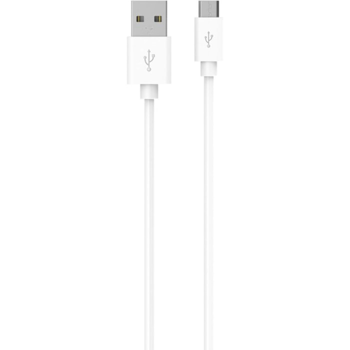 Câble micro USB ESSENTIELB vers USB 1M Blanc
