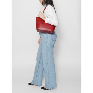 Borsa a spalla da donna - Modello Chantal - Vera pelle - 26.0 x 23.0 x 12.0 cm