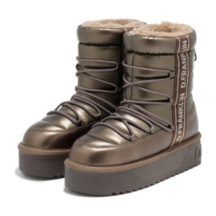 Botas de Mujer Acolchada Corte Medio Nordic V2 Bomb Bronce