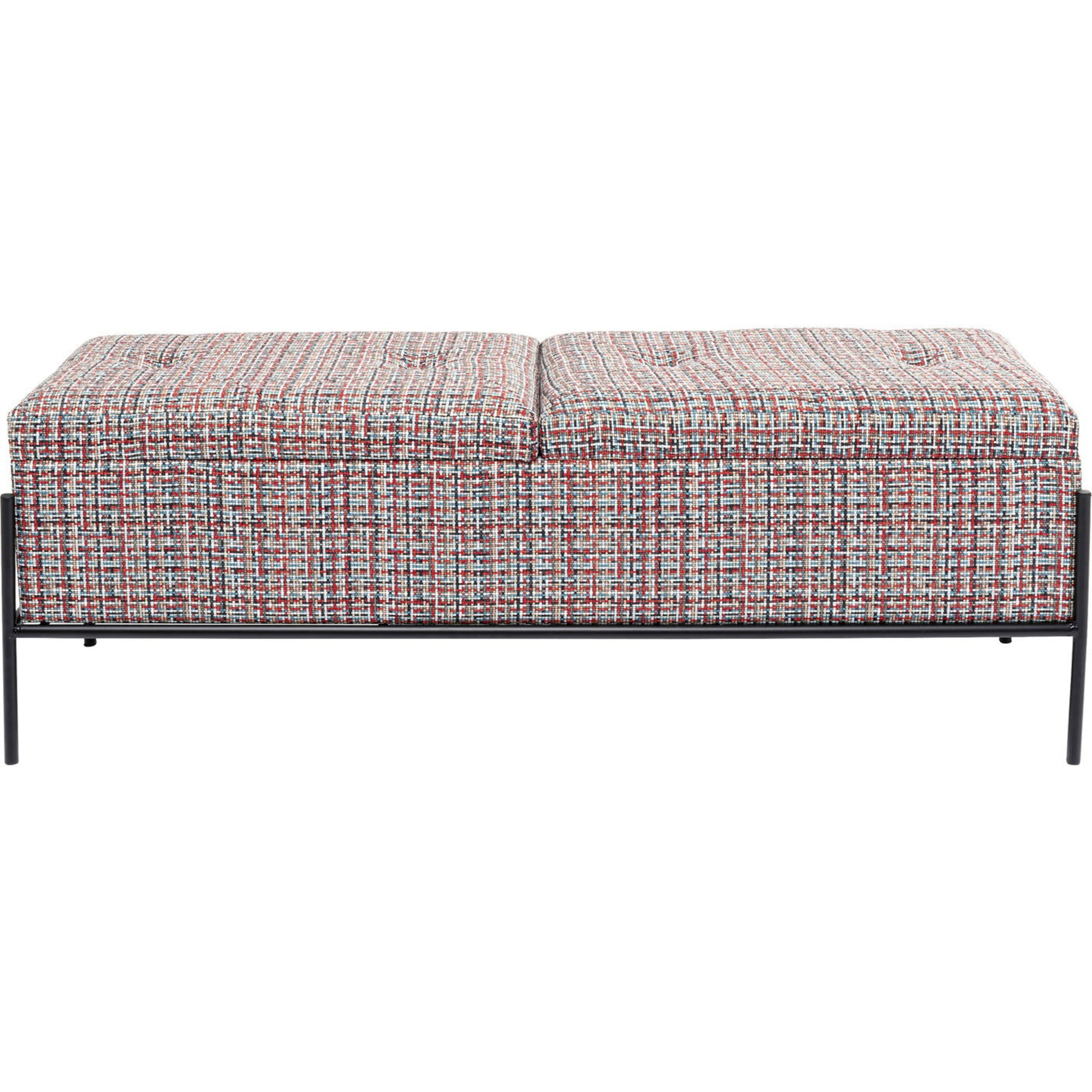 Banc-coffre Iceland 120x40cm rouge Kare Design