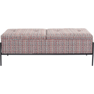 Banc-coffre Iceland 120x40cm rouge Kare Design