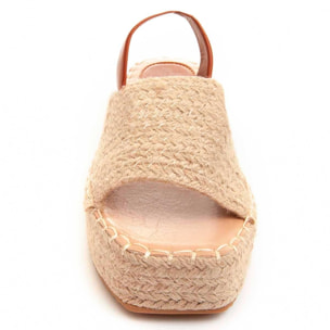 Sandalias de Plataforma - Beige - Altura: 4 cm