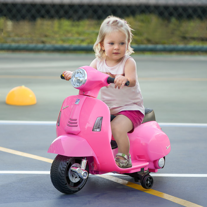 Moto Eléctrica Vespa para Niños de +18 Meses Rosa