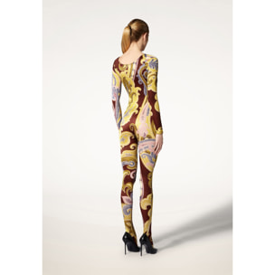 Tuta aderente Paisley Baroque Catsuit