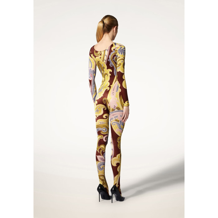 Tuta aderente Paisley Baroque Catsuit