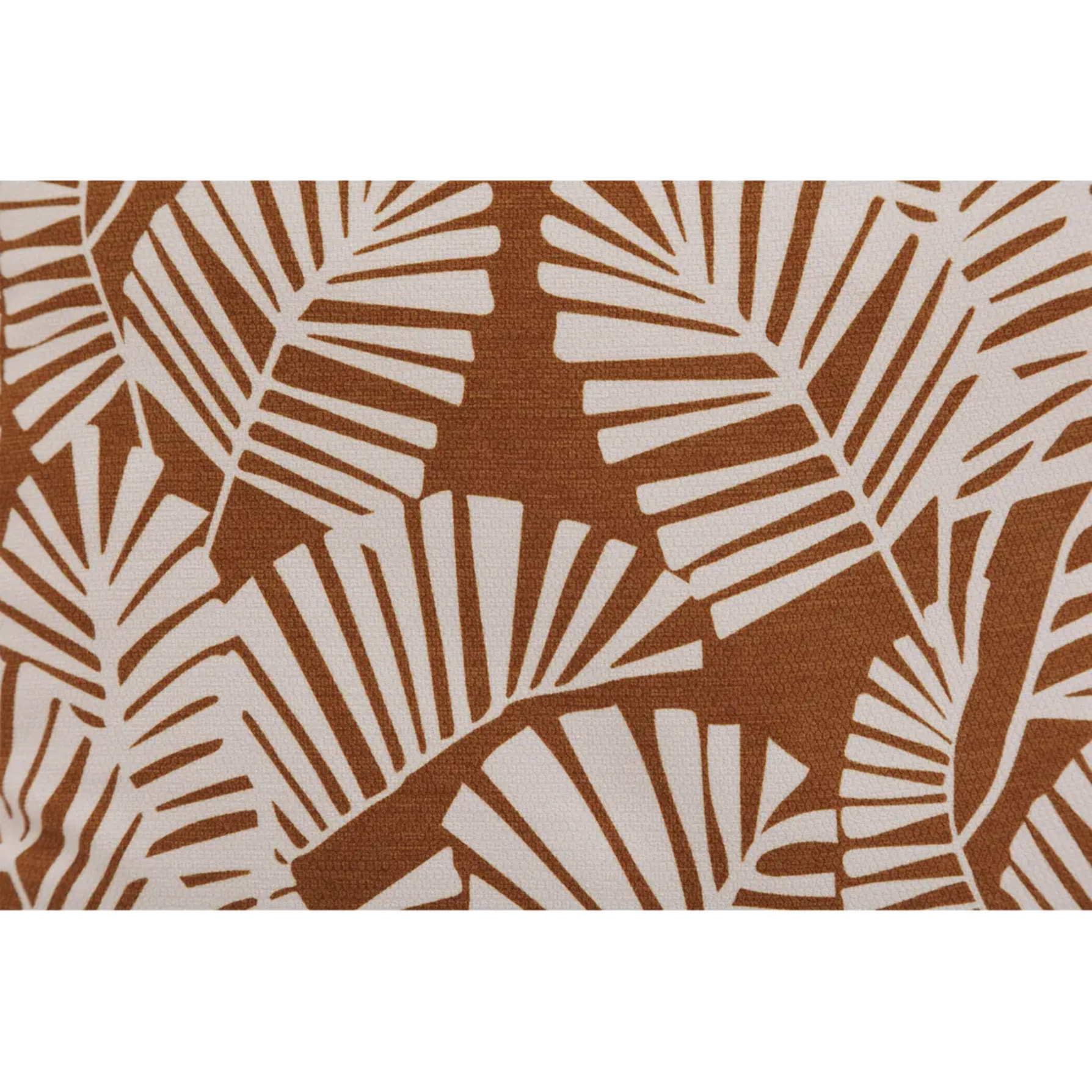 Coussin déco d'extérieur "Fylie" palmier & camel 40x40cm en polyester