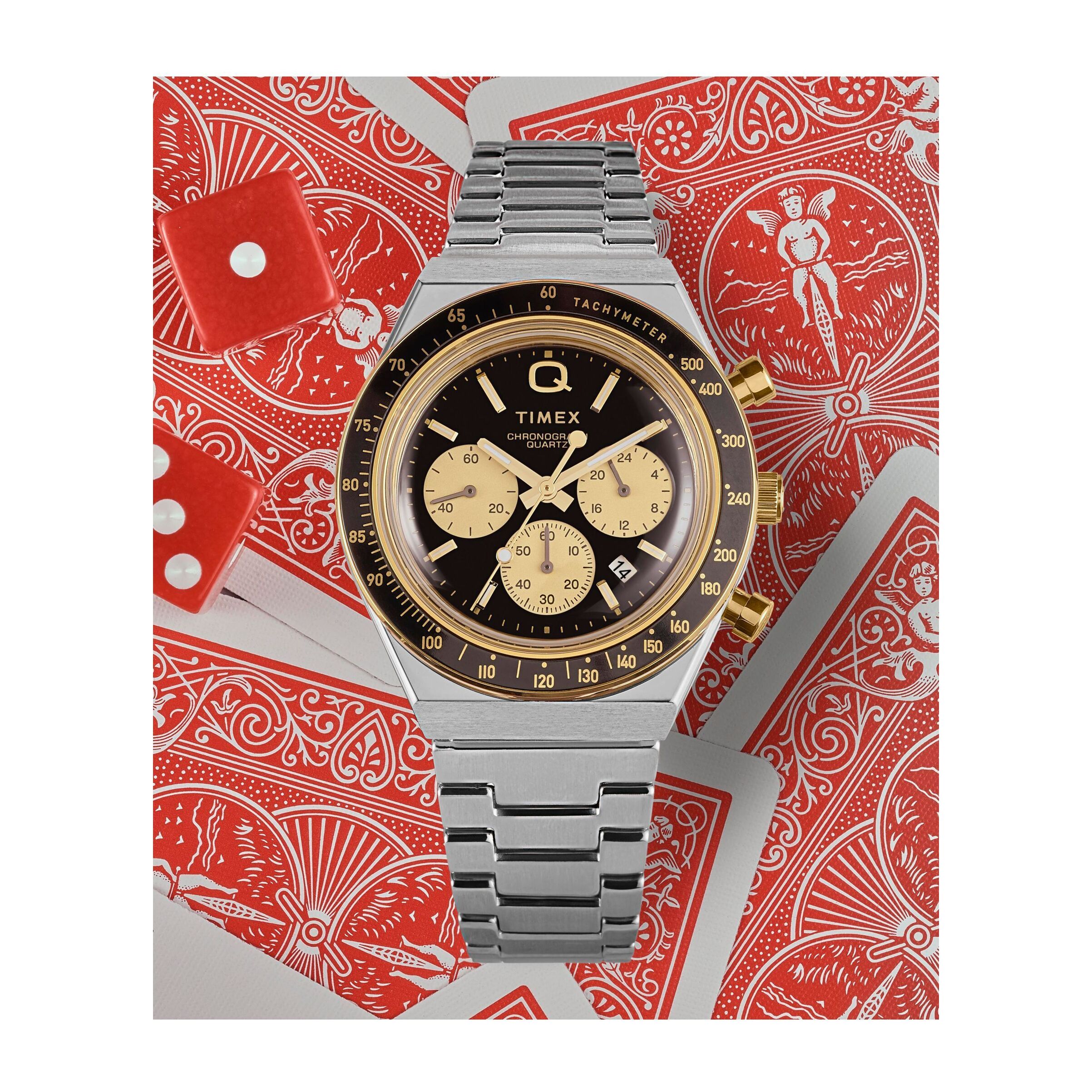 Timex Quartz Analog Chronograph Q Timex® Chronograph