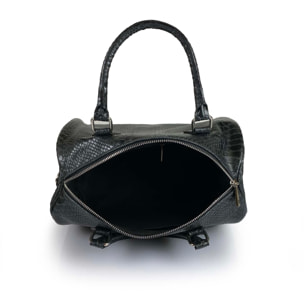 Borse Donna colore Nero-in pelle Made in Italy 30 X 22 X 17cm