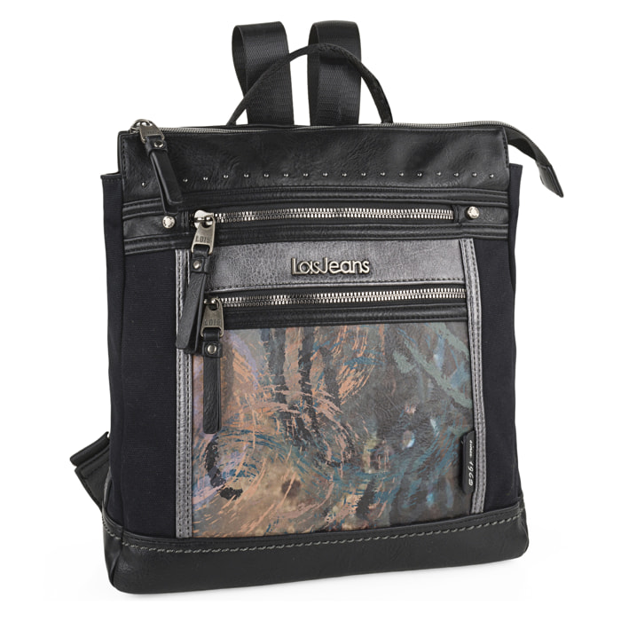 Bolso Mochila Mujer Lois Lawrence Negro