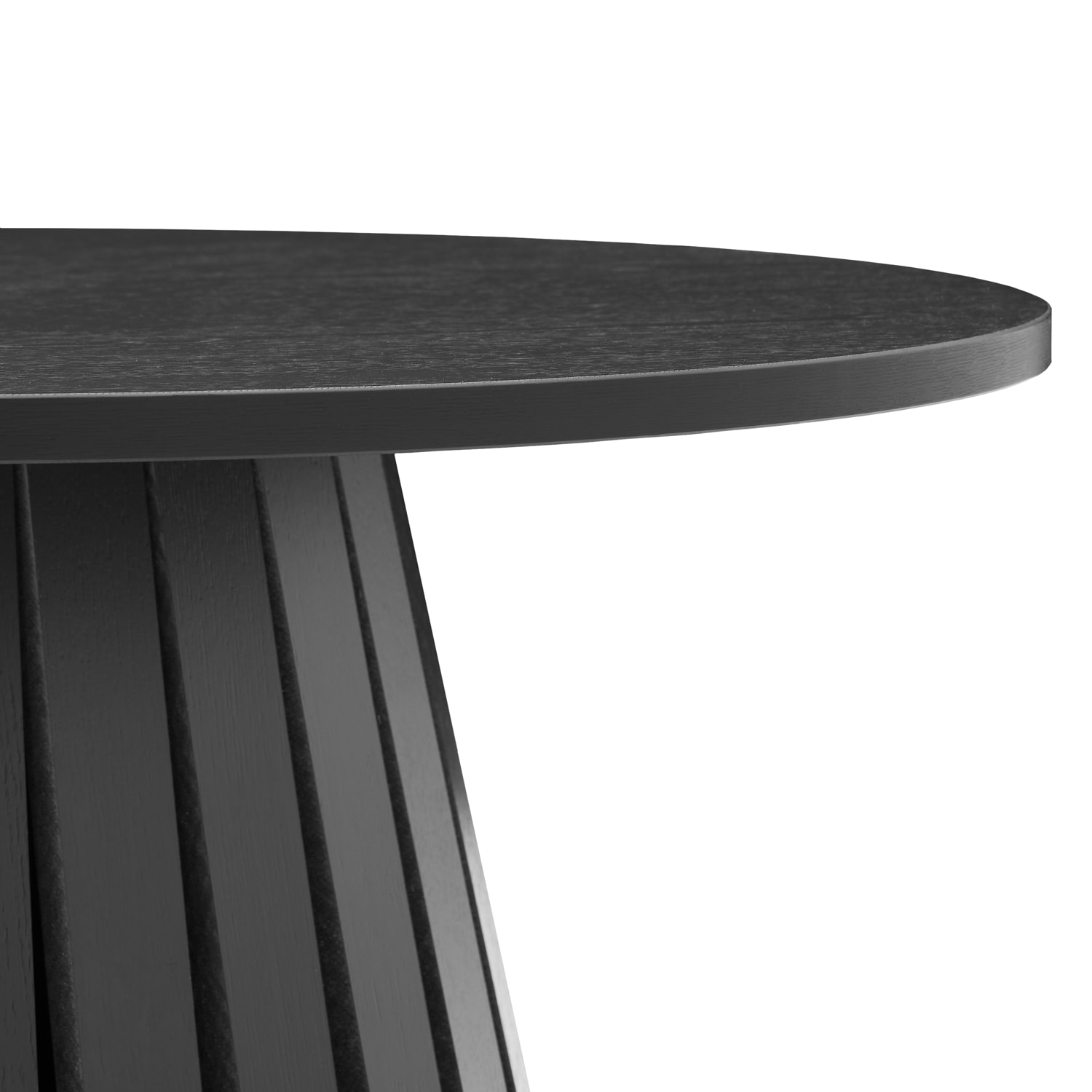 Table basse ronde 80cm style scandinave noire LIV