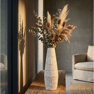 VASO RESINA HANOI CM Ø 17X47 (APERTURA CM Ø 6)