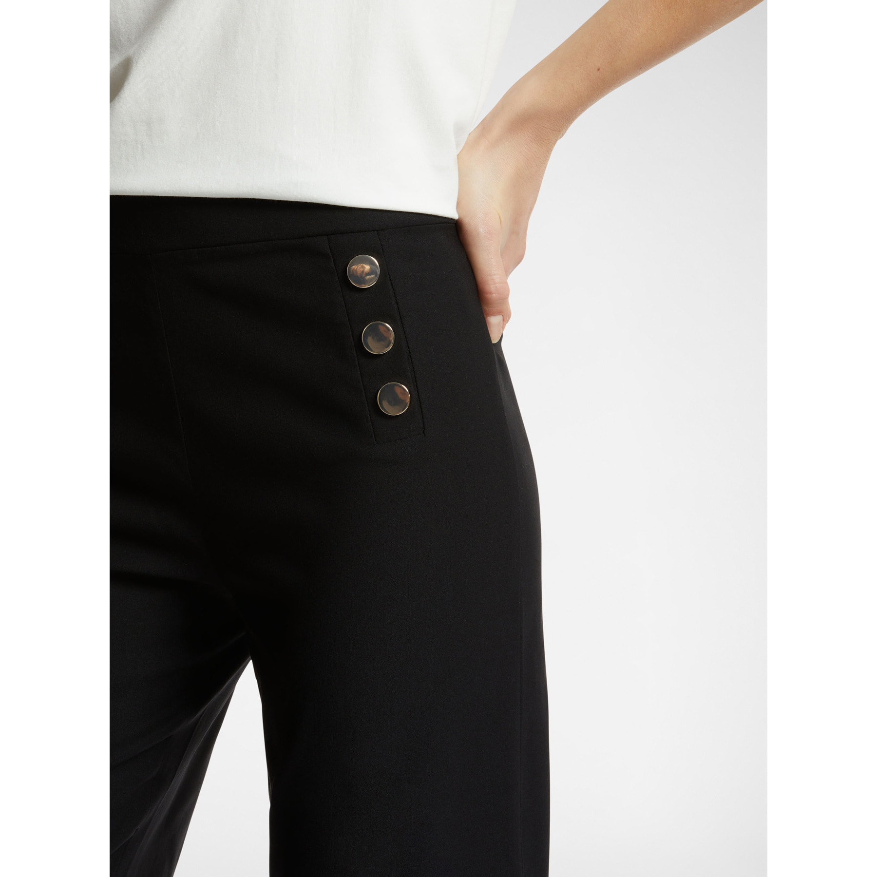 Elena Mirò - Pantaloni marinière - Nero