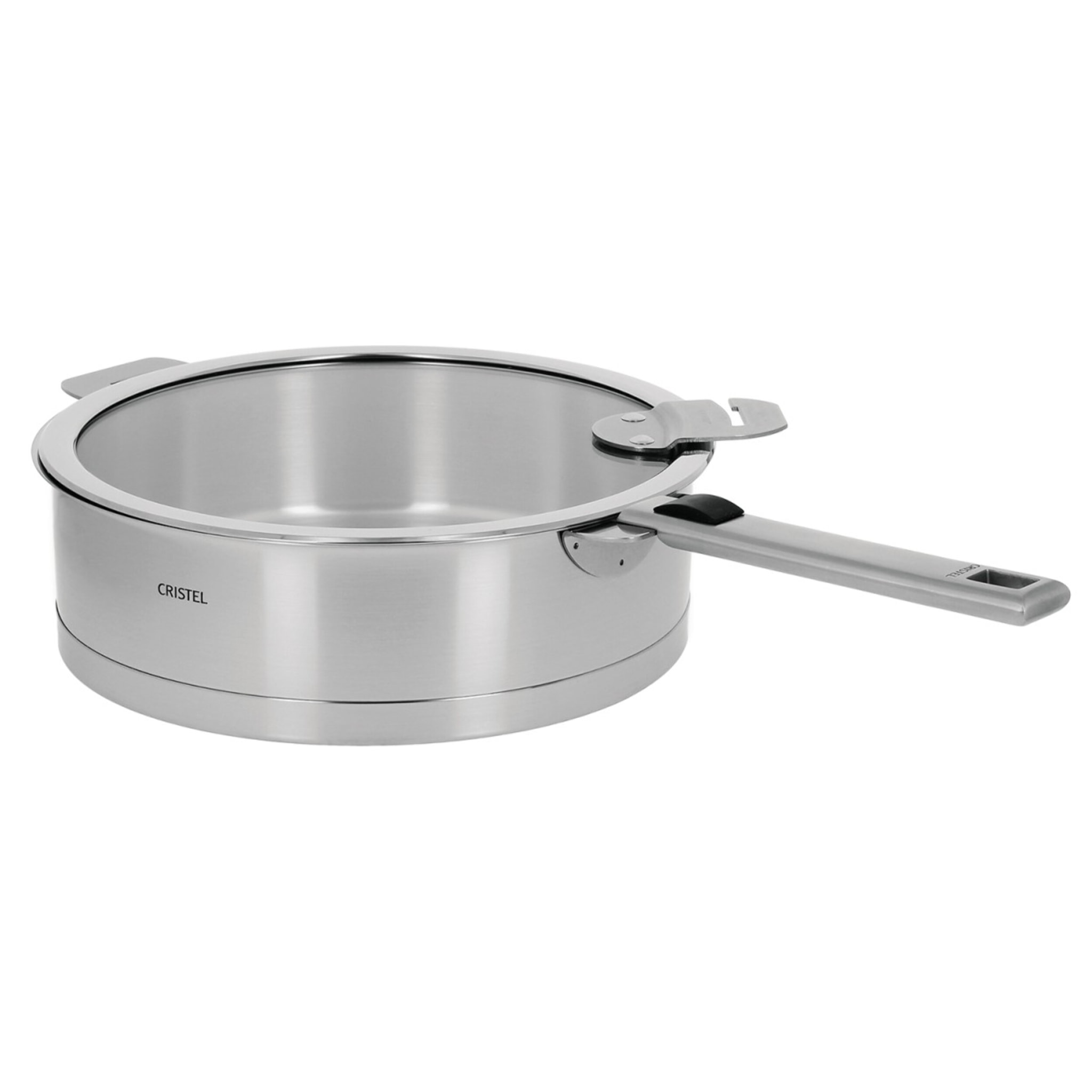 Sauteuse en inox brossé amovible