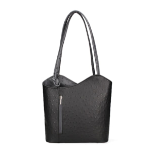 Zaino da donna in vera pelle - Modello Charlotte - 28.0 x 25.0 x 9.0 cm