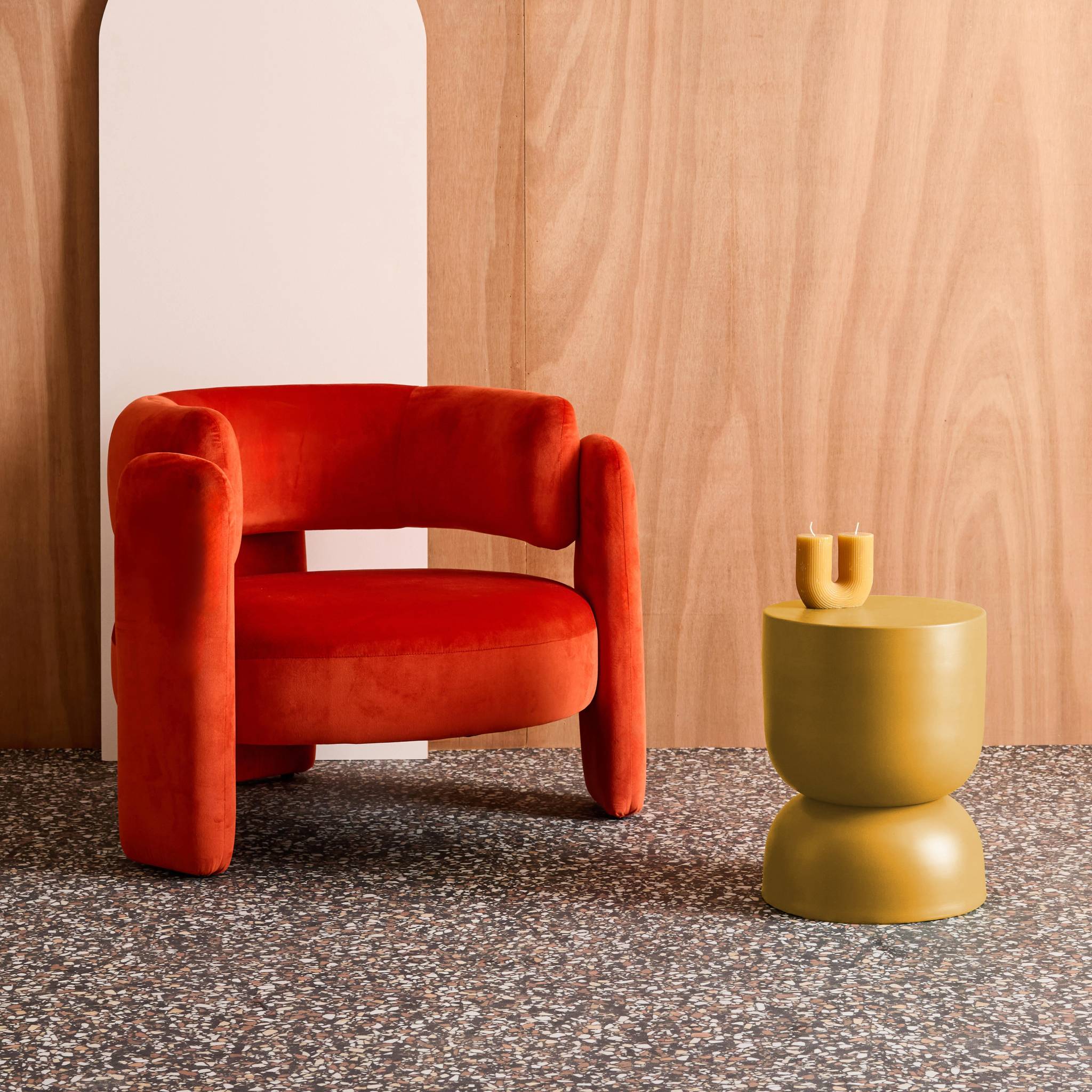 Table d'appoint, bout de canapé, table de chevet métal Ø32 x H42cm MADI