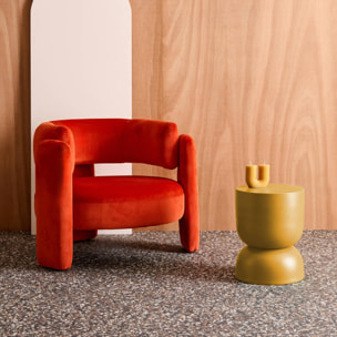 Table d'appoint, bout de canapé, table de chevet métal Ø32 x H42cm MADI