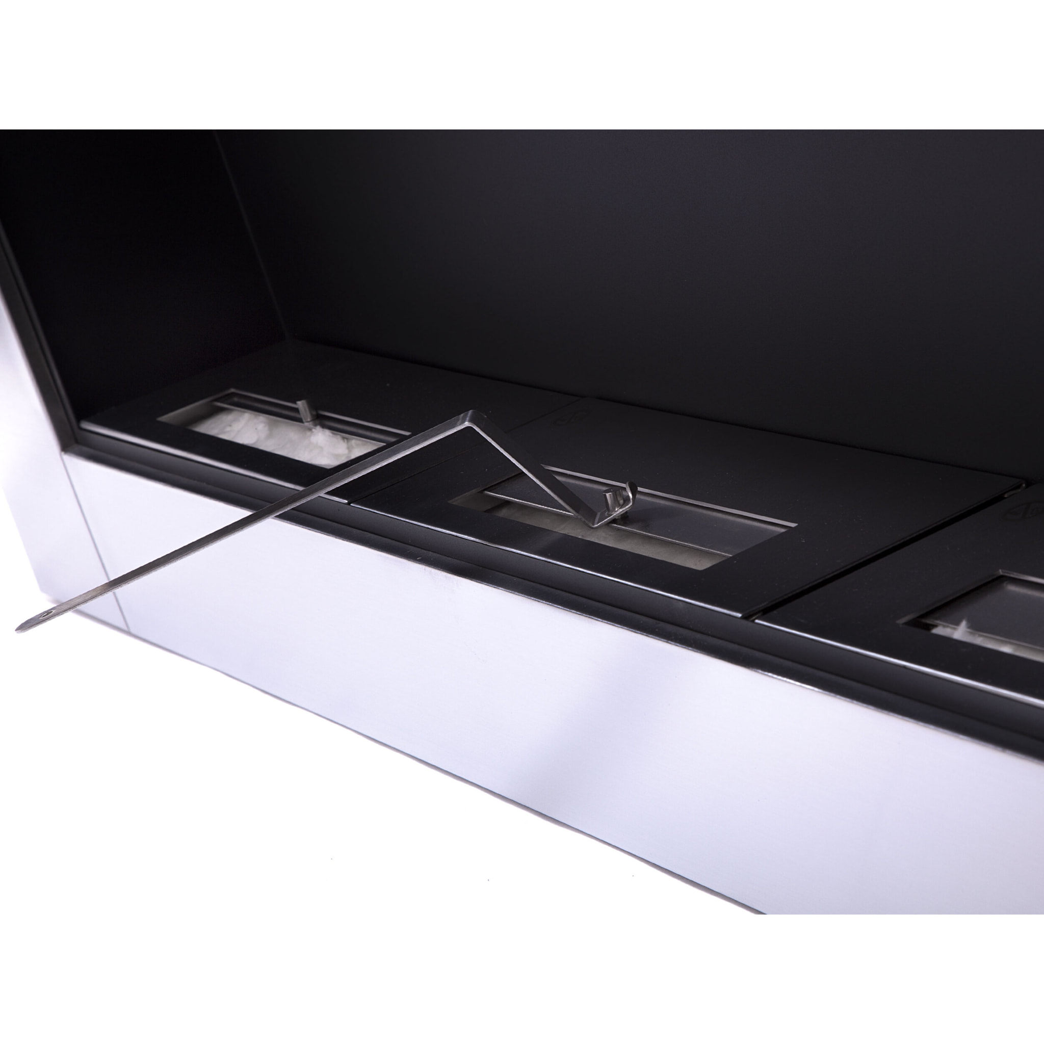 Chimenea de etanol panorámica con 3 quemadores ZEUS PURLINE