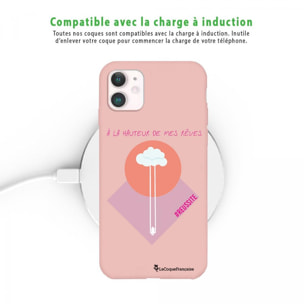 Coque iPhone 11 Silicone Liquide Douce rose pâle A La Hauteur De Mes Rêves La Coque Francaise.