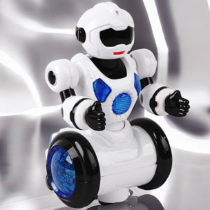 Well home robot de juguete h.22cm color blanco con sonido y luces