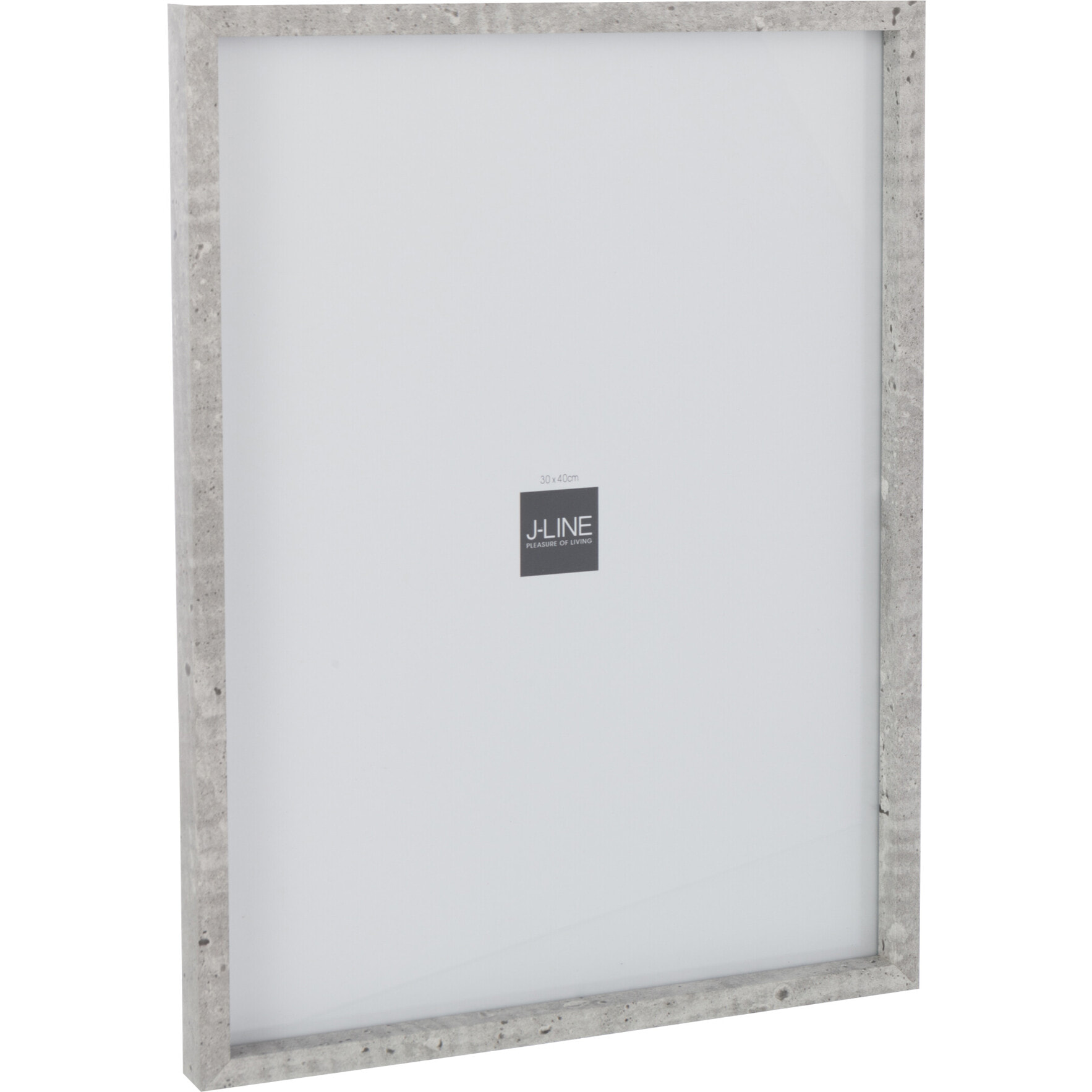 J-Line cadre photo Rectangle - bois - gris clair - 30 x 40 cm