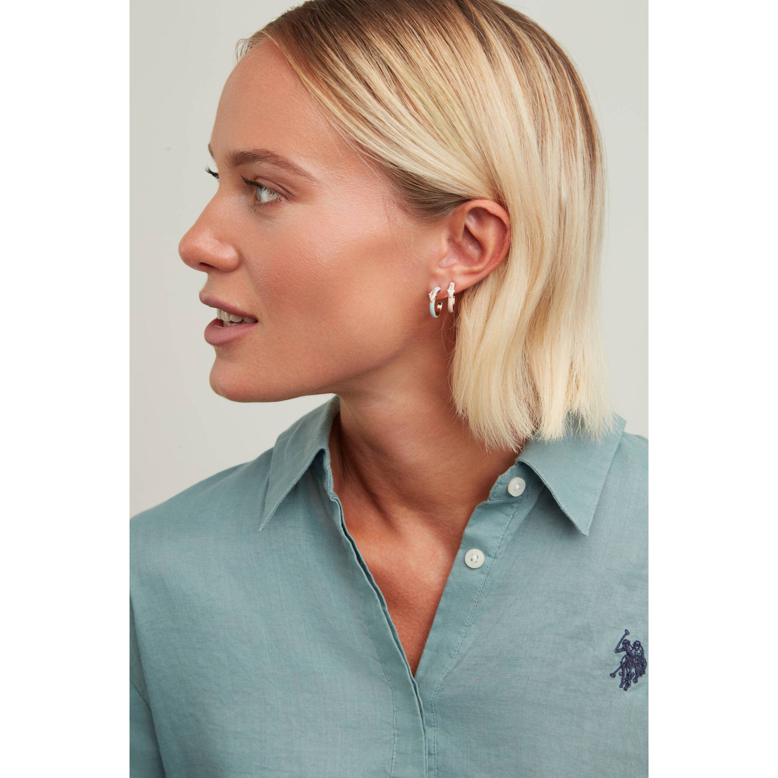 Orecchini U.S. Polo Assn. In metallo placcato oro