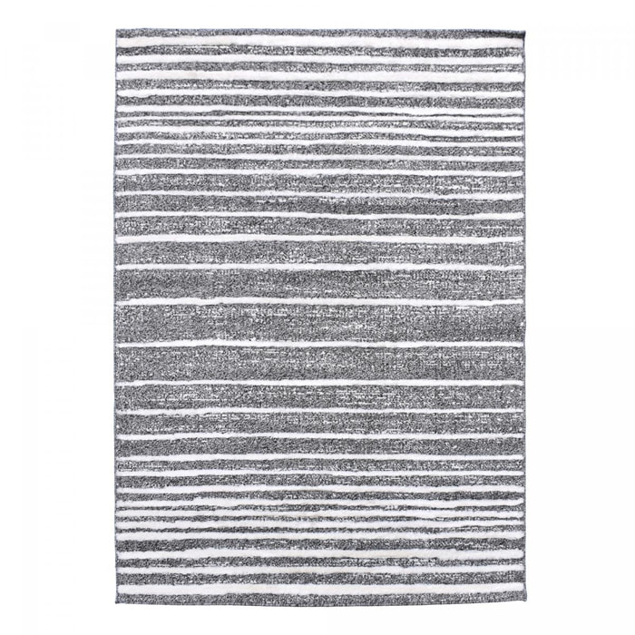 Tapis longs poils shaggy tissé motif géométrique JOPI