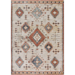 PARMA Alfombra estilo étnico de pelo corto en tonos terracota, varias medidas disponibles