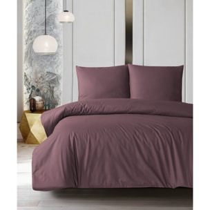 Parure housse de couette et taie(s) oreiller 100% Coton