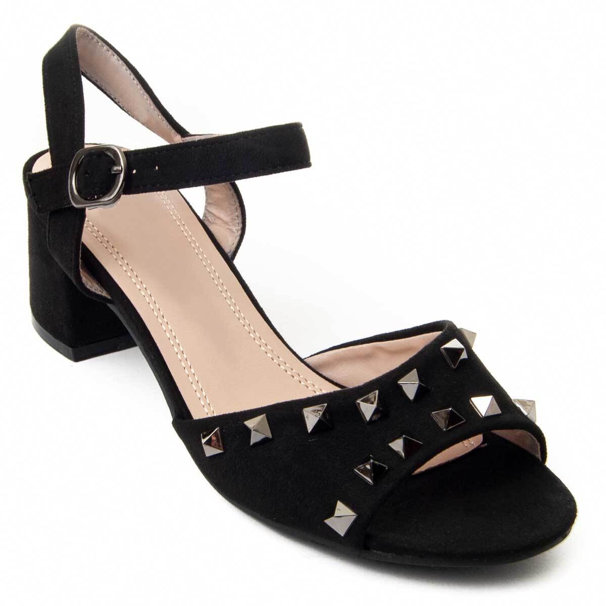 Sandalias de Tacón - Negro - Altura: 6 cm