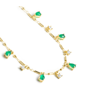 Collar Lakrom acabado oro amarillo 18k
