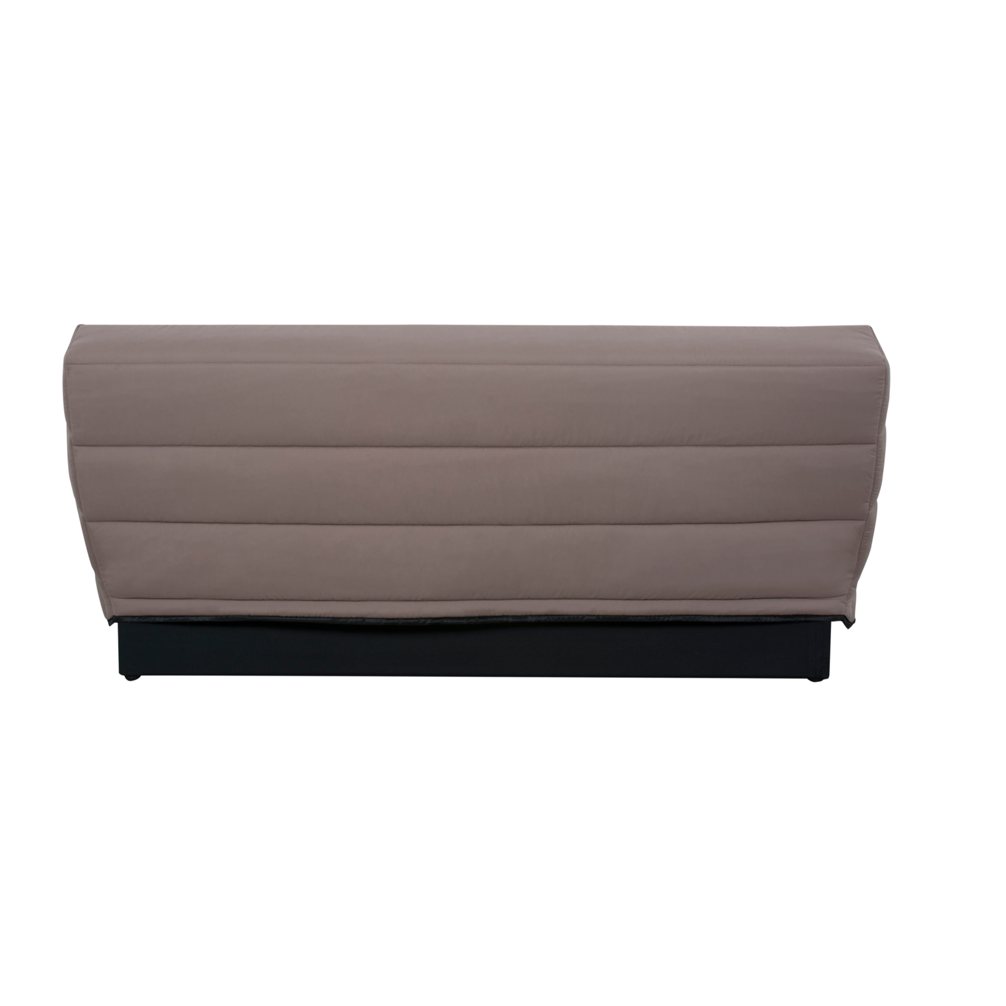 Canapé convertible Melissa, matelas Simmons, 120 x 190 cm, 2 coussins offerts, taupe marine
