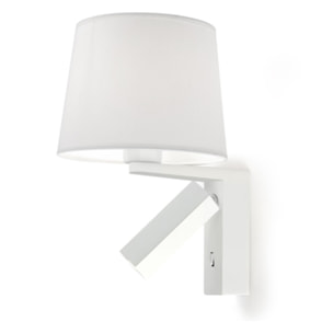 LEDS C4 Aplique LED Hall Surface Screen 60 Blanco Cálido 3000K, Diseño Elegante para Interiores