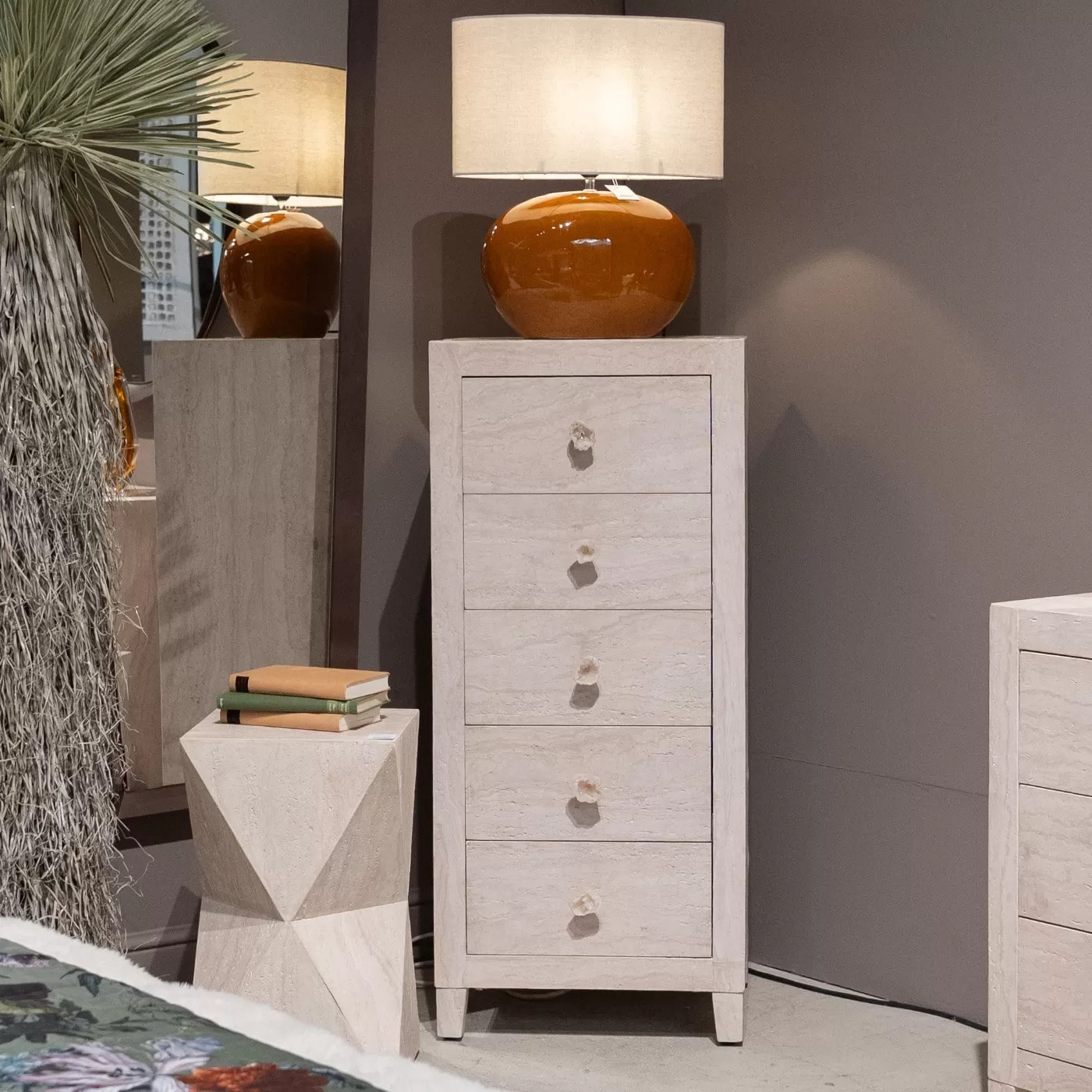 Chiffonnier Travertino 5 tiroirs Kare Design