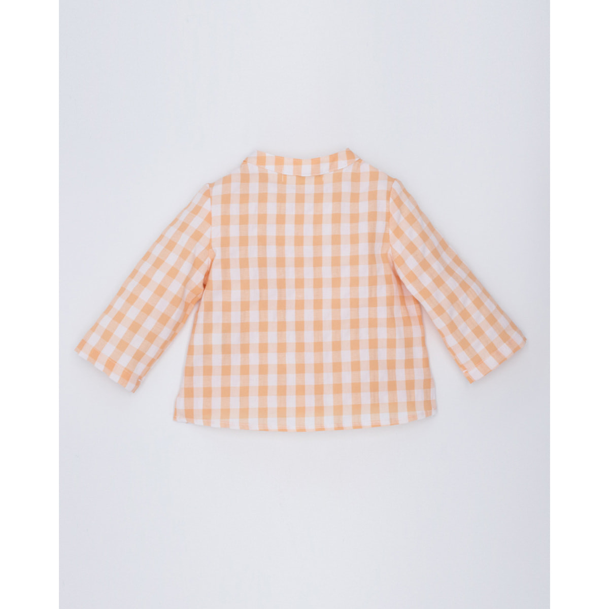 CAMISA BOLSILLO VICHY ALBARICOQUE