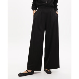 Pantaloni a Righe Diplomatiche Lamé a Pieghe