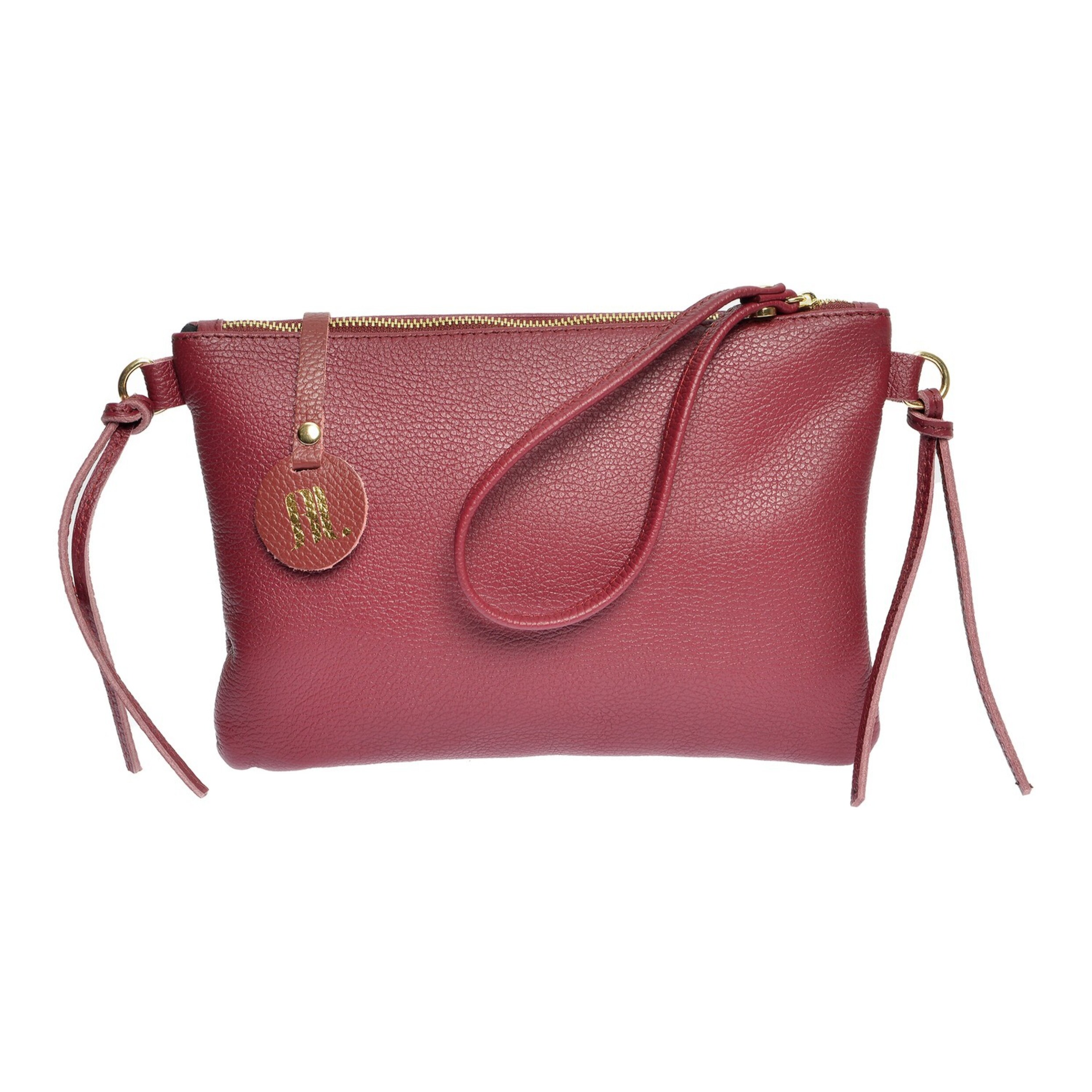 Borsa a tracolla Anna Luchini Bordeaux