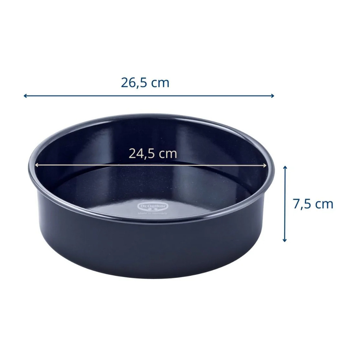 Ensemble de 2 Moules à manqué fond amovible 26,5 cm Dr Oetker Back Liebe